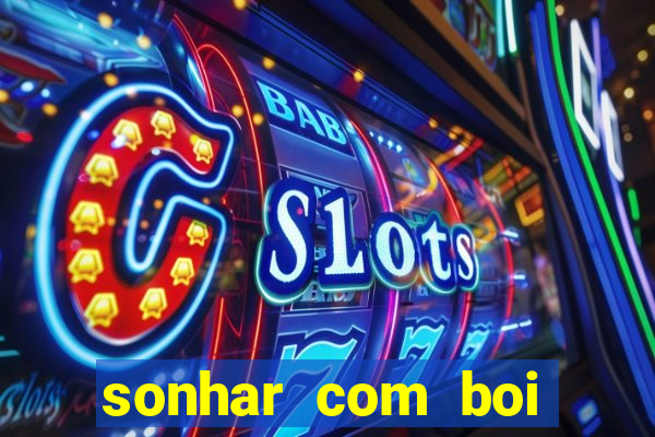 sonhar com boi jogo do bicho