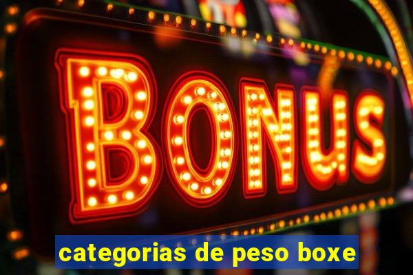 categorias de peso boxe