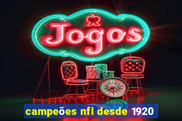 campeões nfl desde 1920