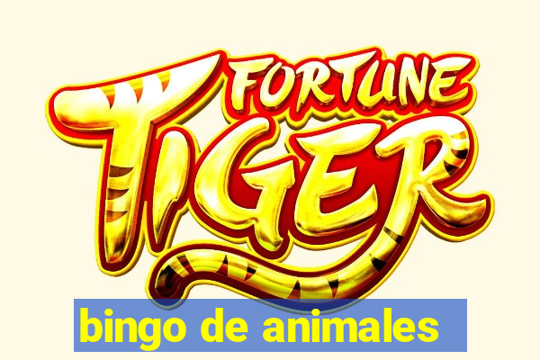 bingo de animales