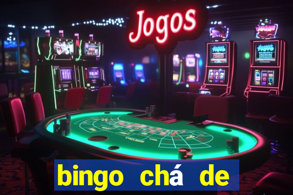 bingo chá de bebê excel