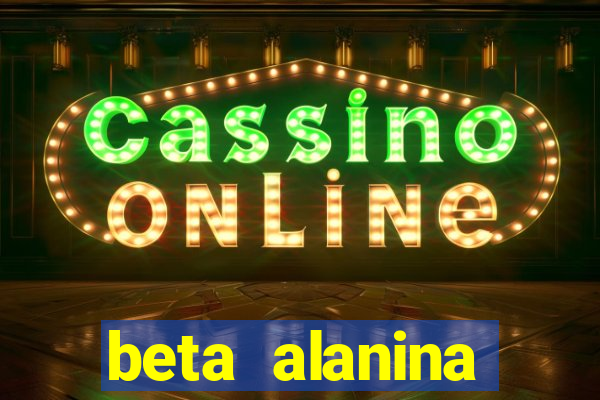 beta alanina aumenta a pressao