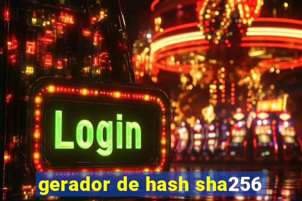 gerador de hash sha256