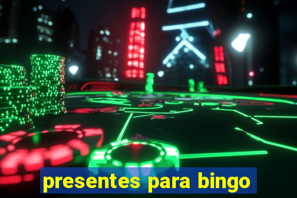 presentes para bingo