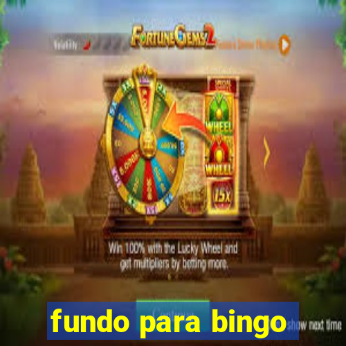 fundo para bingo