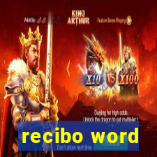 recibo word