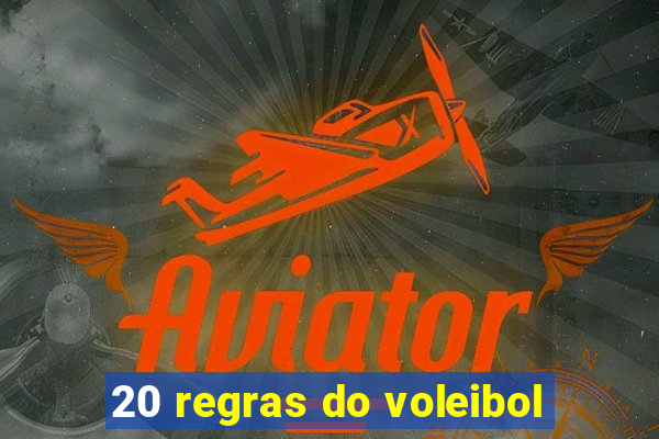 20 regras do voleibol