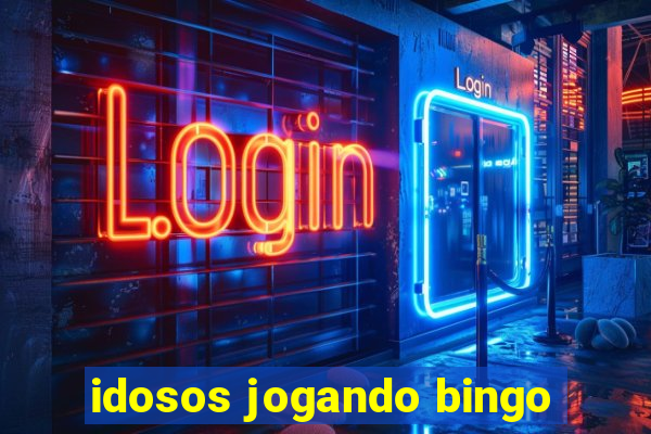 idosos jogando bingo