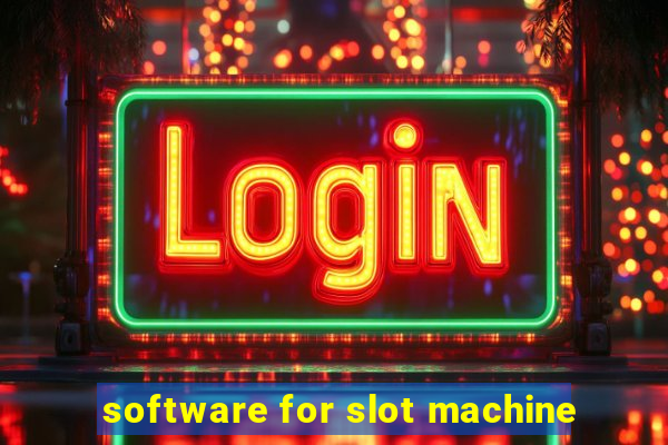 software for slot machine