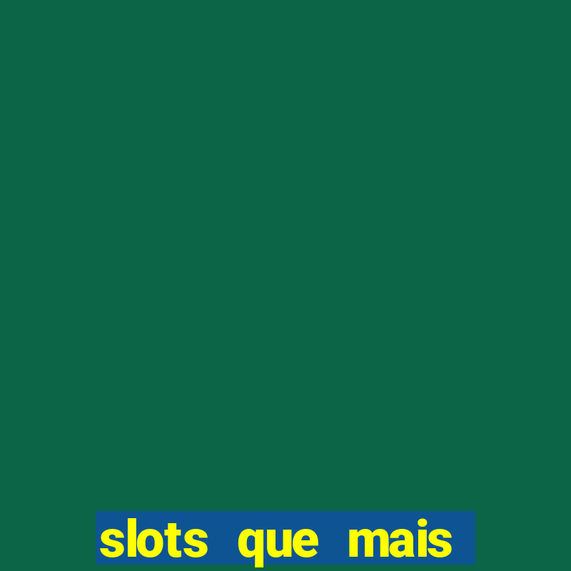 slots que mais pagam pragmatic play