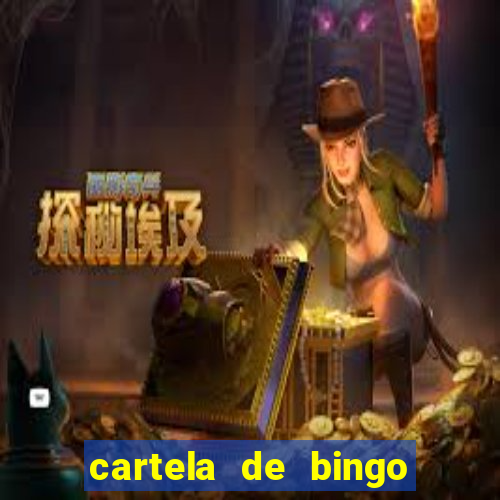 cartela de bingo pra imprimir