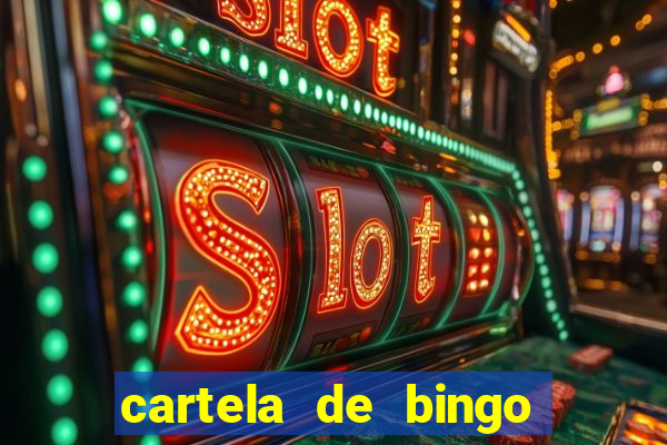 cartela de bingo pra imprimir