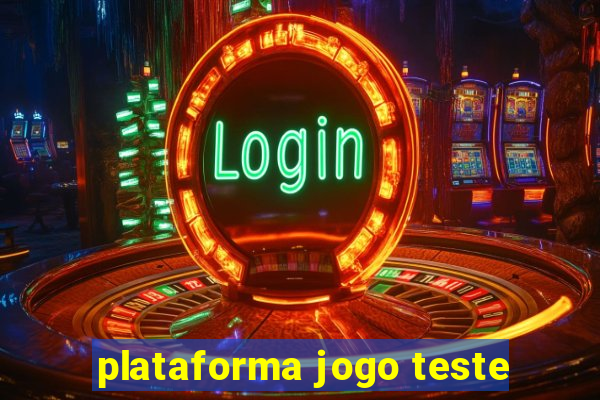 plataforma jogo teste