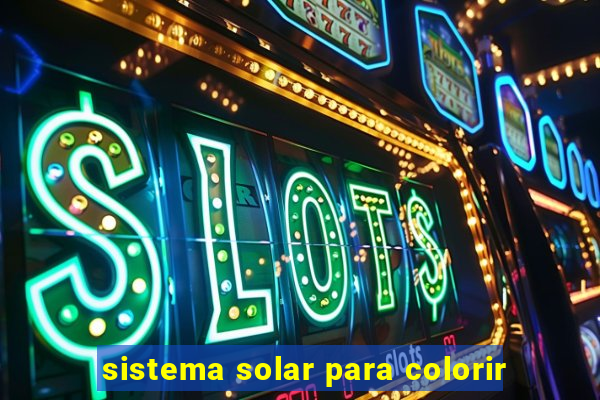 sistema solar para colorir