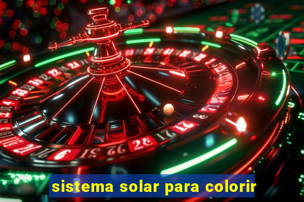 sistema solar para colorir