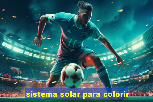 sistema solar para colorir