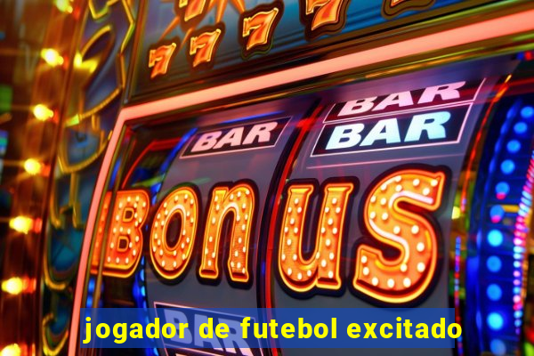 jogador de futebol excitado