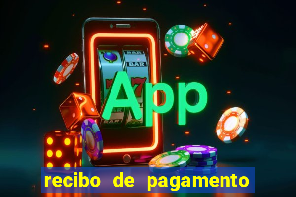 recibo de pagamento modelo word