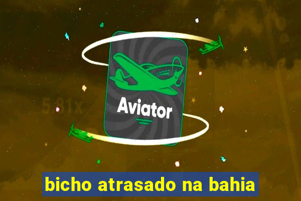 bicho atrasado na bahia