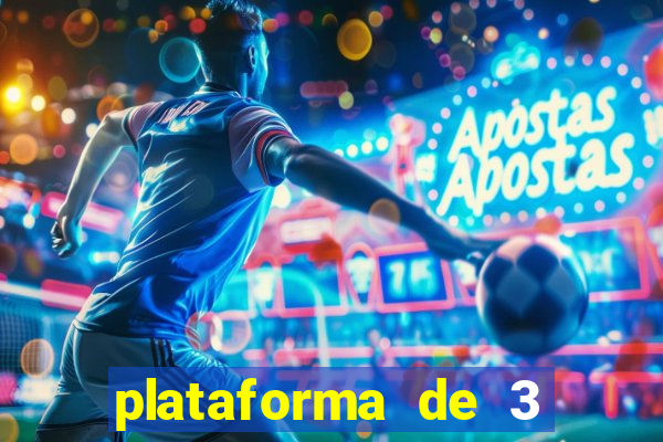 plataforma de 3 reais jogo