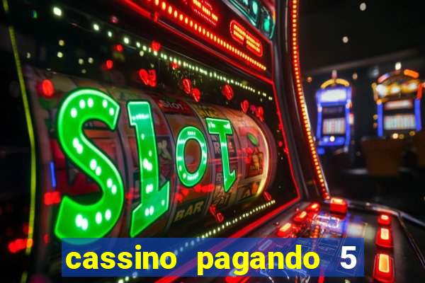 cassino pagando 5 reais no cadastro