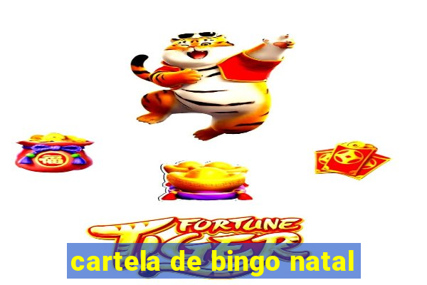 cartela de bingo natal