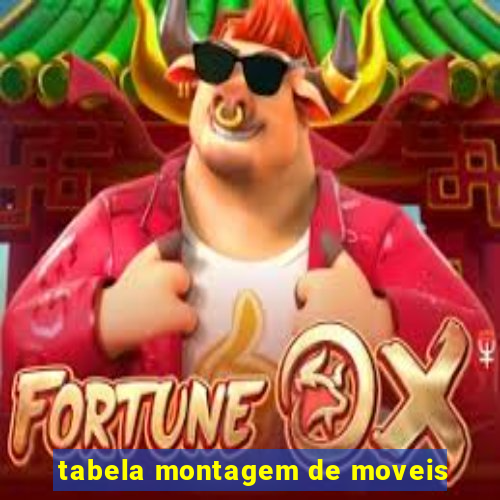 tabela montagem de moveis