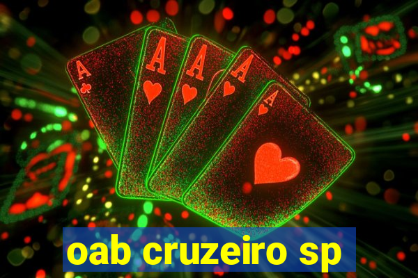 oab cruzeiro sp