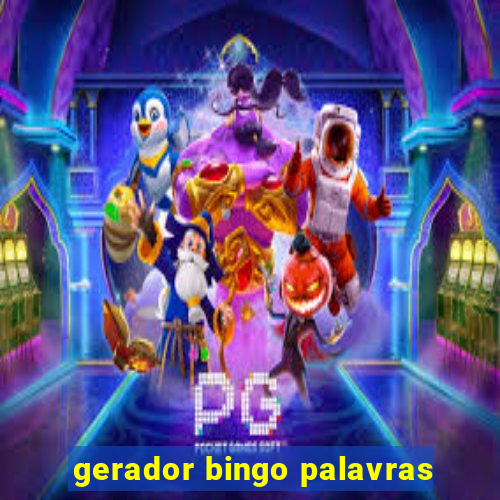 gerador bingo palavras