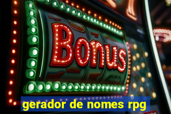 gerador de nomes rpg