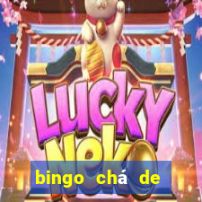 bingo chá de bebê excel