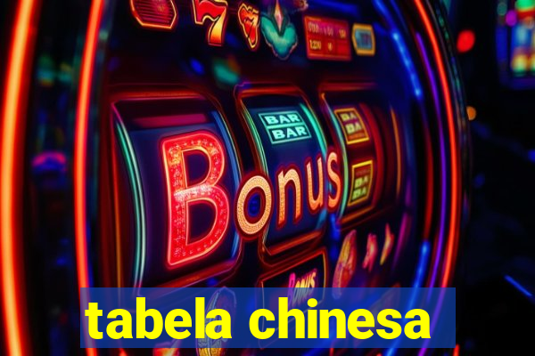 tabela chinesa