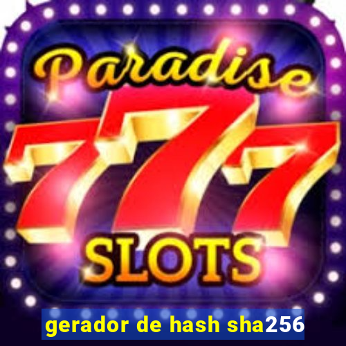 gerador de hash sha256