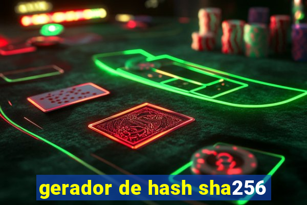 gerador de hash sha256