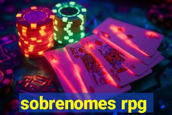 sobrenomes rpg