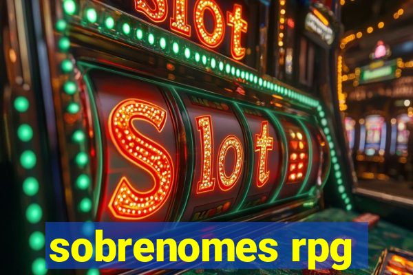 sobrenomes rpg