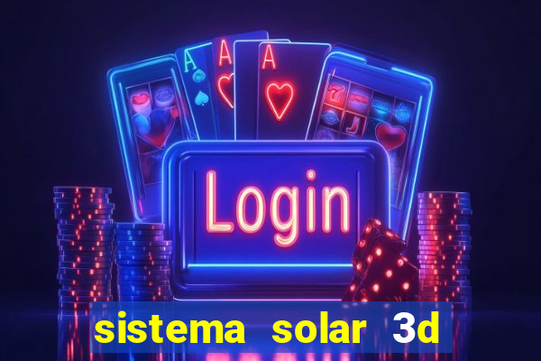 sistema solar 3d em movimento