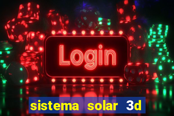 sistema solar 3d em movimento