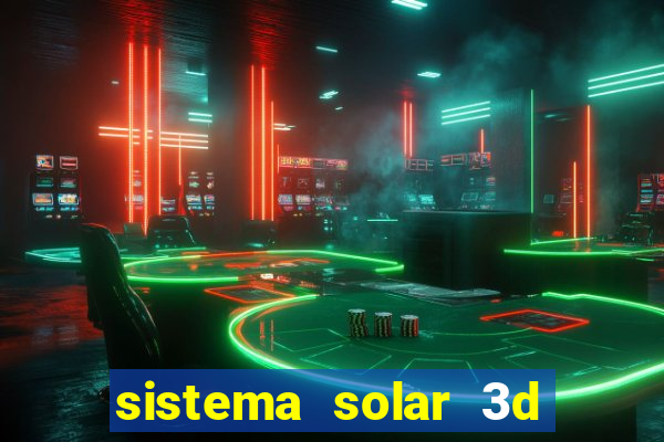 sistema solar 3d em movimento